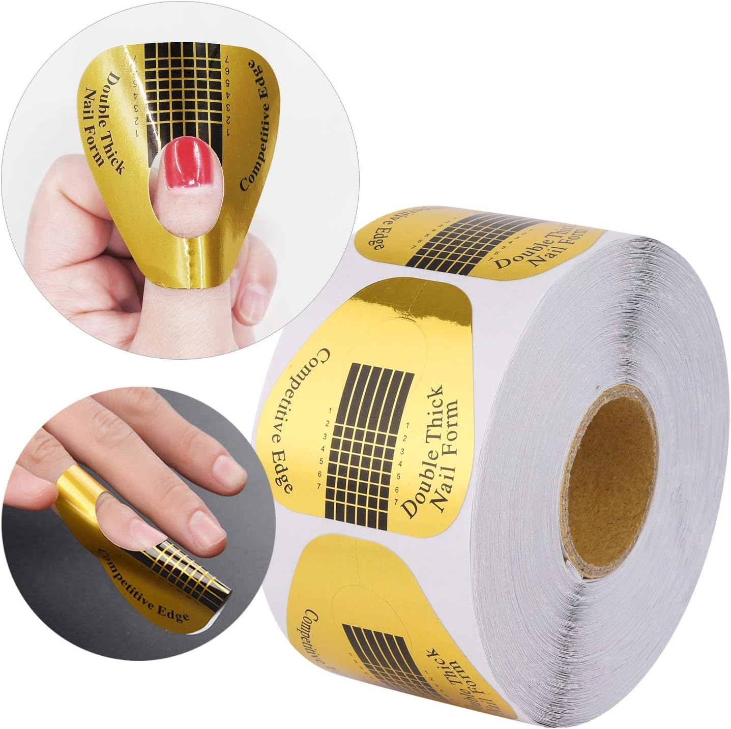 500 Piece Nail Extension Forms Guide Stickers Art Form Shaper Acrylic French DIY Tool