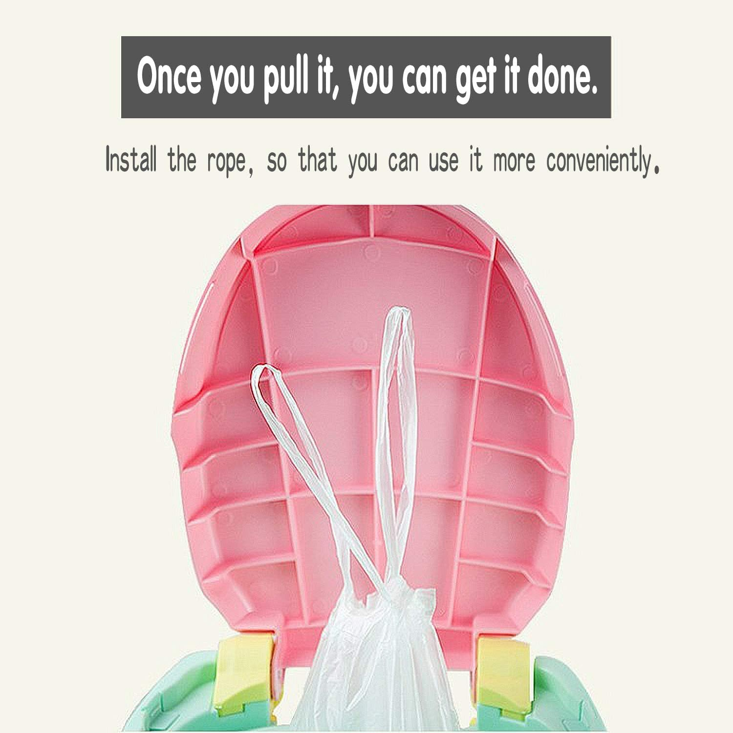 LLCFA 100Pcs Disposable Potty Training Liners with Drawstring - Baby Toilet Seat Covers, Leak-Proof & Odor-Control, Portable for Home & Travel, Easy Clean image number 5