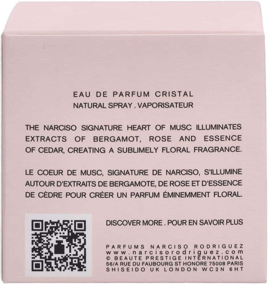 Narciso Rodriguez Narciso Cristal Eau De Parfum Spray for Women 30 Ml