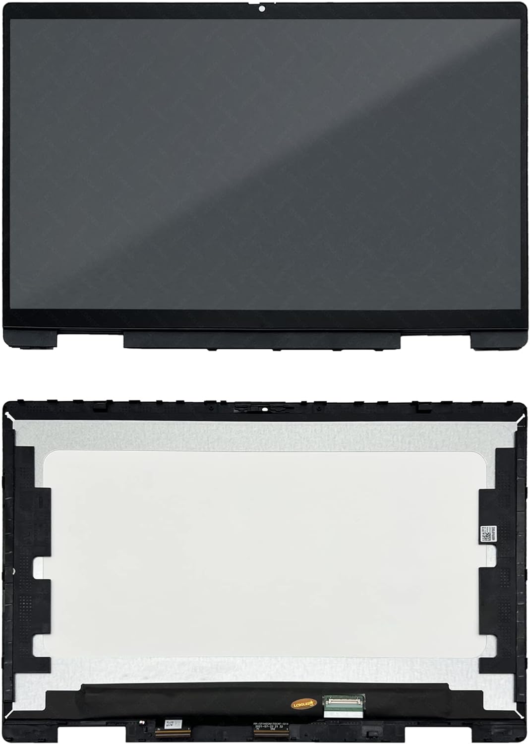 LCDOLED Replacement for HP Pavilion X360 14-Ek 14-Ek0097Nr 14-Ek0013Dx 14-Ek0023Dx 14-Ek0033Dx 14.0 Inches FHD 1920X1080 IPS LCD Display Touch Screen Digitizer Assembly with Bezel image number 2