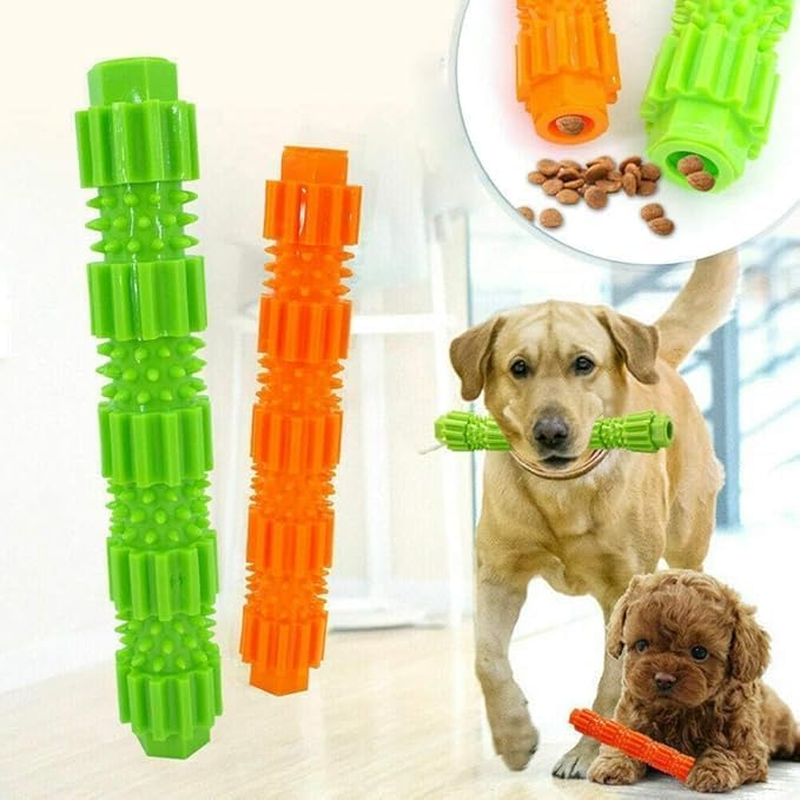 Dog Toy,Dog Chew Toy,Puppy Toy, Durable Chew-Resistant Rubber Stick for Aggressive Chewer, Teeth Cleaning and Slowing Feeding Toy for Dogs,An Exciting Gift for Your Pet(Green) image number 6