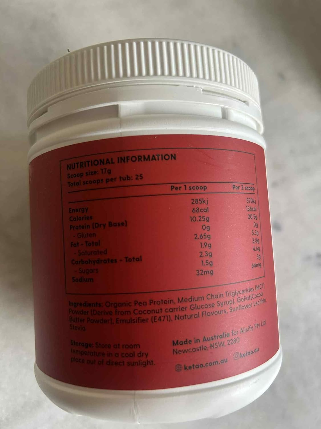 Keto Custard Protein Powder Mix Choc Malt Flavor | Low Carb Protein Blend, 425G, 68 Calories per Scoop, 10.25G Protein, 2.3G Carbs image number 2