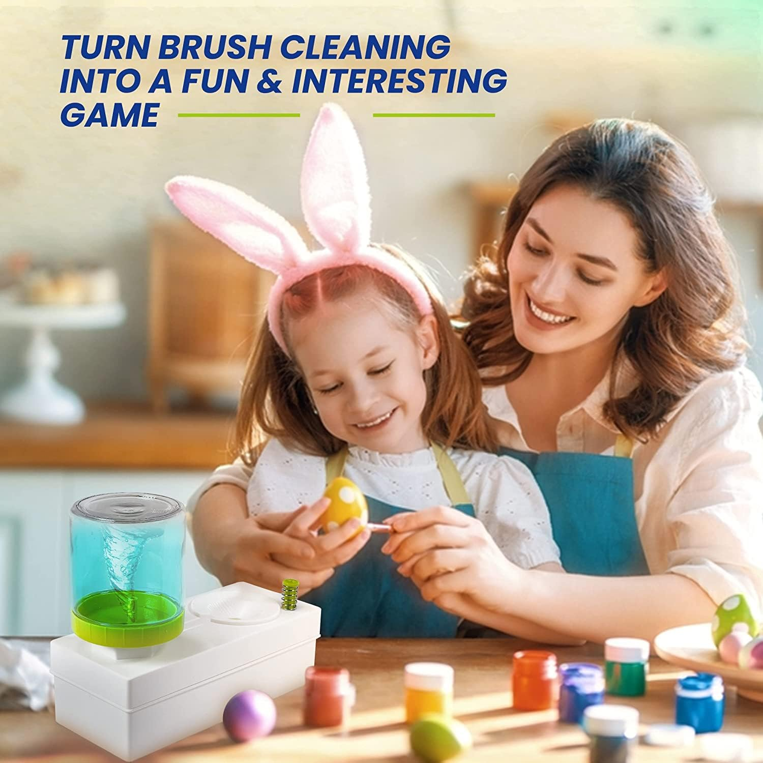 Paint Brush Cleaner, Paint Brush Cleaner Art Supplies, Water Cycle Rinser, Multifunctional Paint Brush Cleaner | for Acrylic, Watercolour, and Water-Based Mediums image number 5