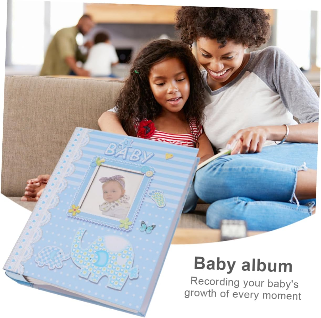 Picture Album Photo Book Pages Interstitial Albums Safe for Boys and Girls Newborn Photo Display image number 1