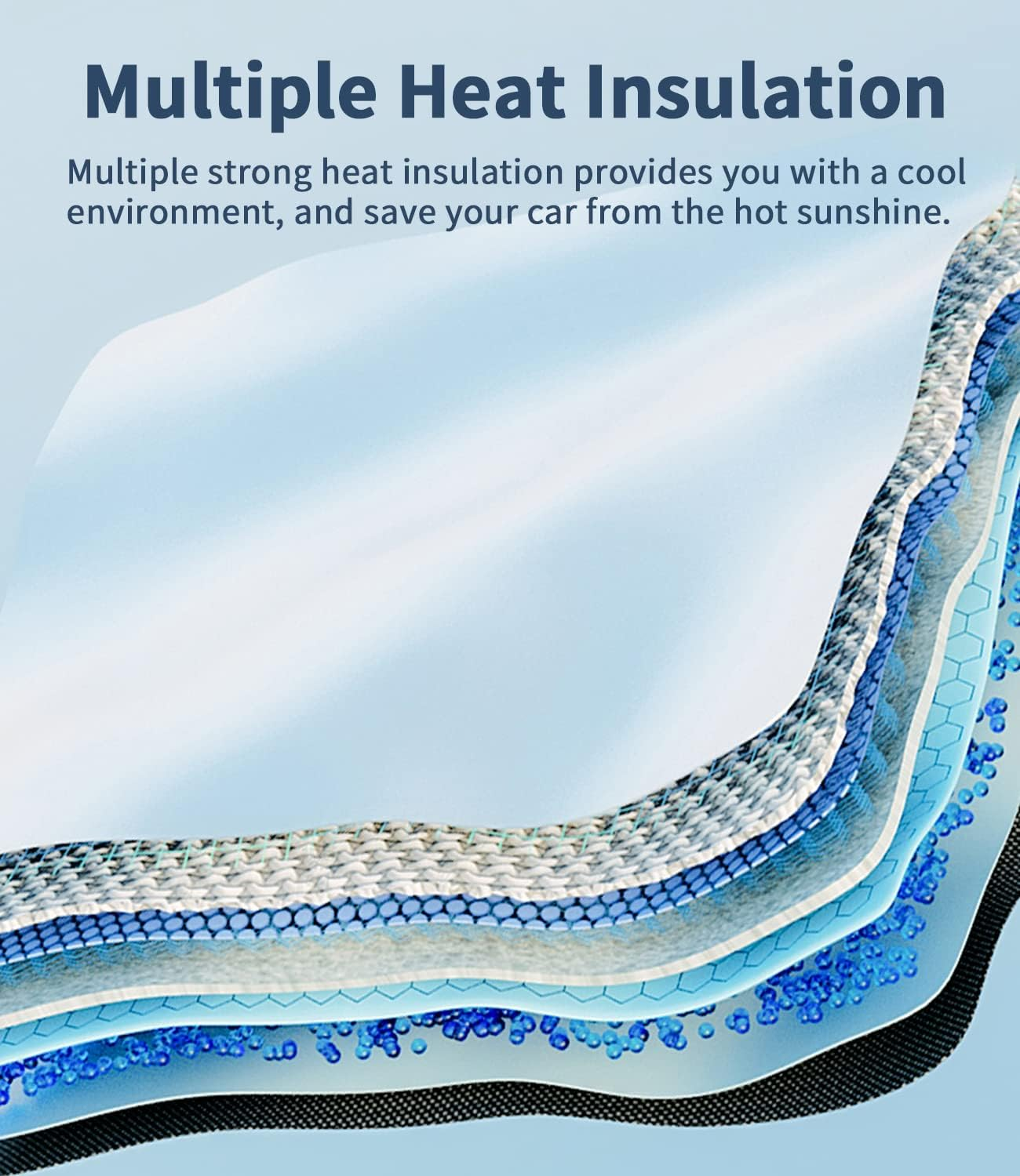 Custom-Fit for Jaguar Windshield Sun Shade Umbrella, 360&deg;Rotation Bendable Car Umbrella Sunshade Cover UV Block Car Front Window, Designed for Jaguar Accessories (For Jaguar F-PACE) image number 4