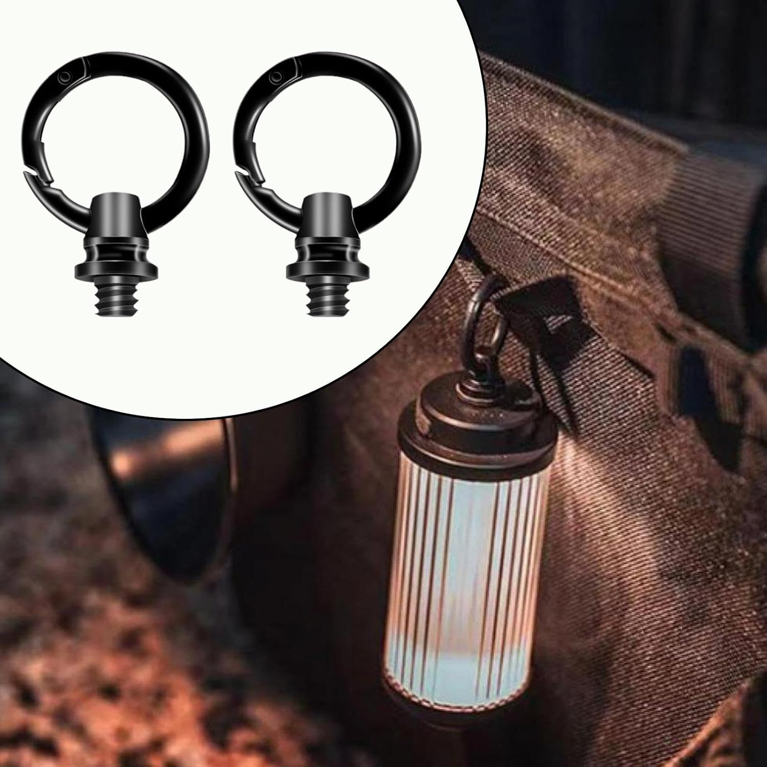 Eigell 2 Pieces Camping Lantern Hooks Camp Light Hangers for Hiking Barbecue Picnic image number 1