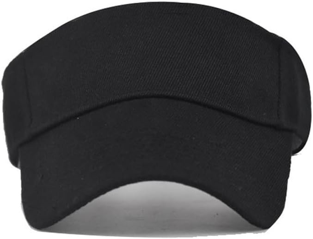 Sport Sun Visor Hats Cotton Outdoor Tennis Running Visors Caps Empty Top Adjustable Baseball Beach Cap for Men Women image number 6
