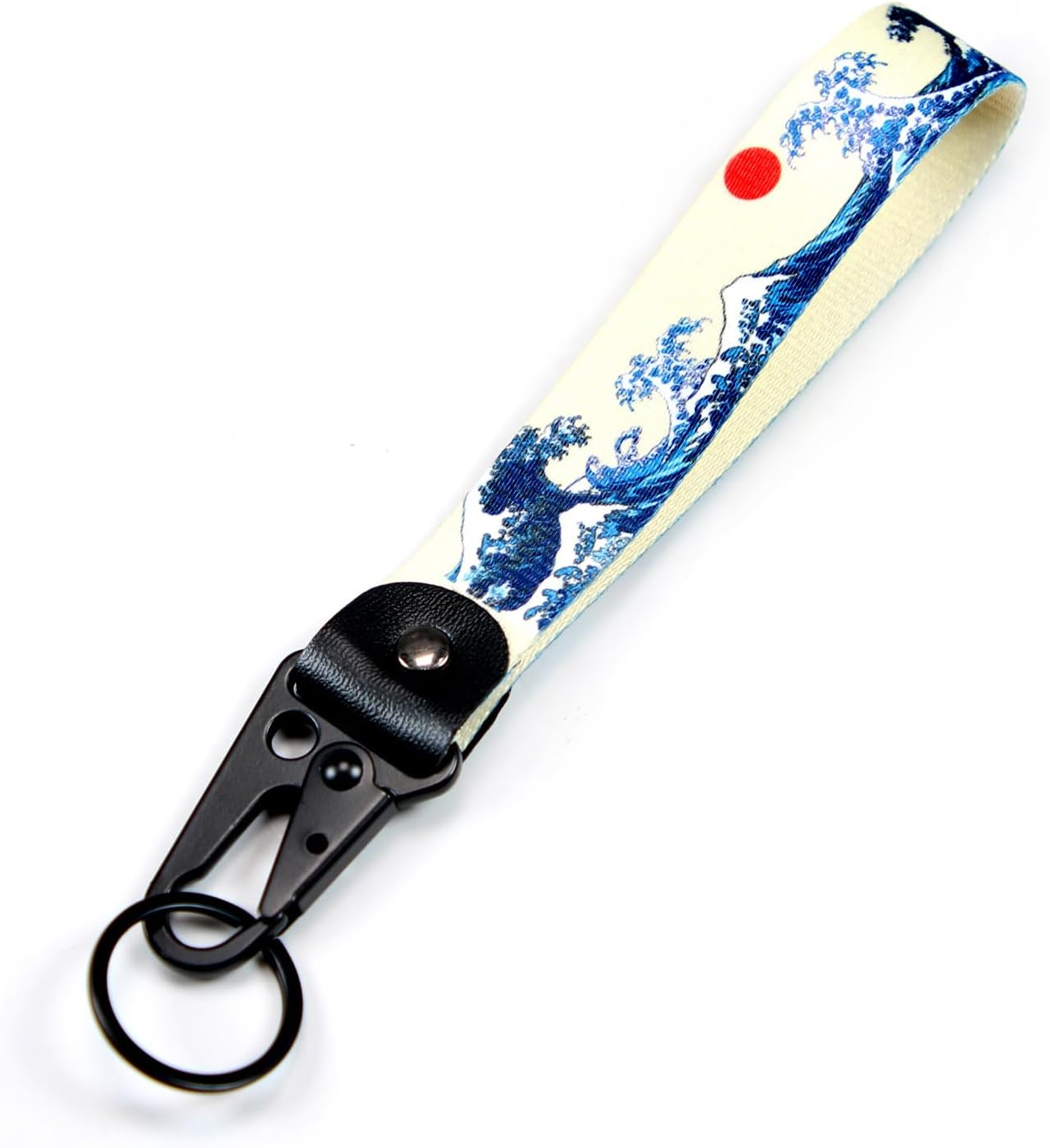 Dsycar JDM Keychain, Car Motorcycle Key Chains Jet Key Tag for JDM Cars, Bikes, Scooter, ATV, UTV [Wave]