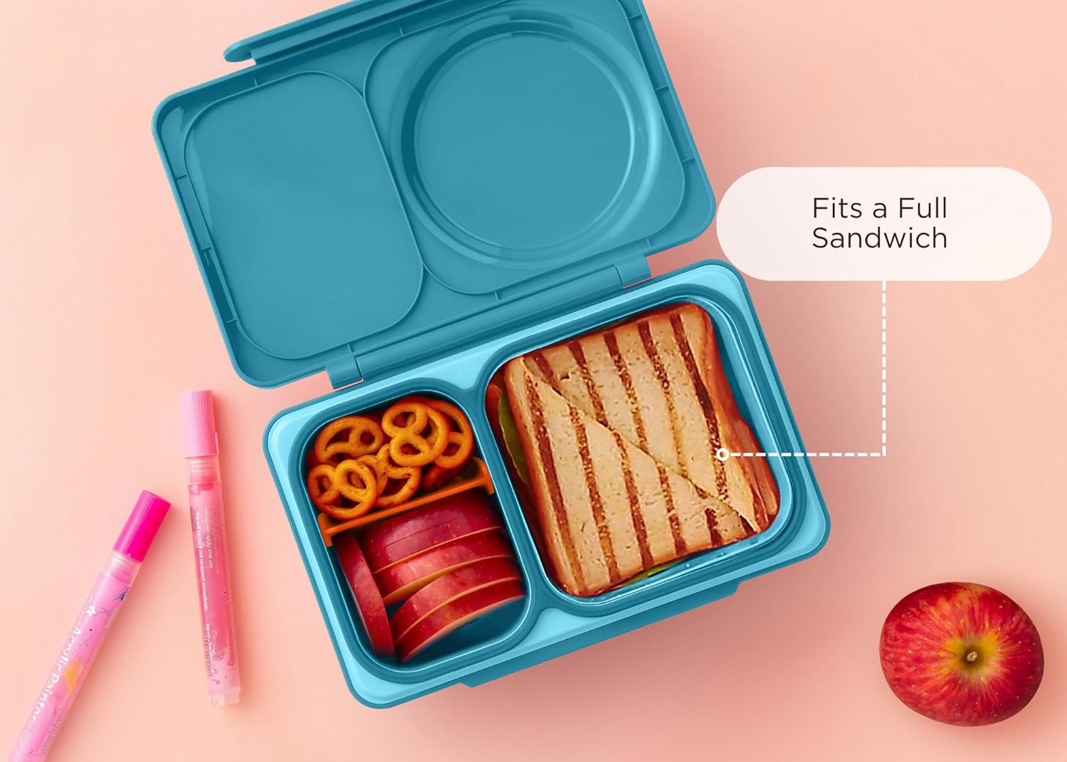 Omie Omiebox up Hot & Cold Bento Box - Teal Green