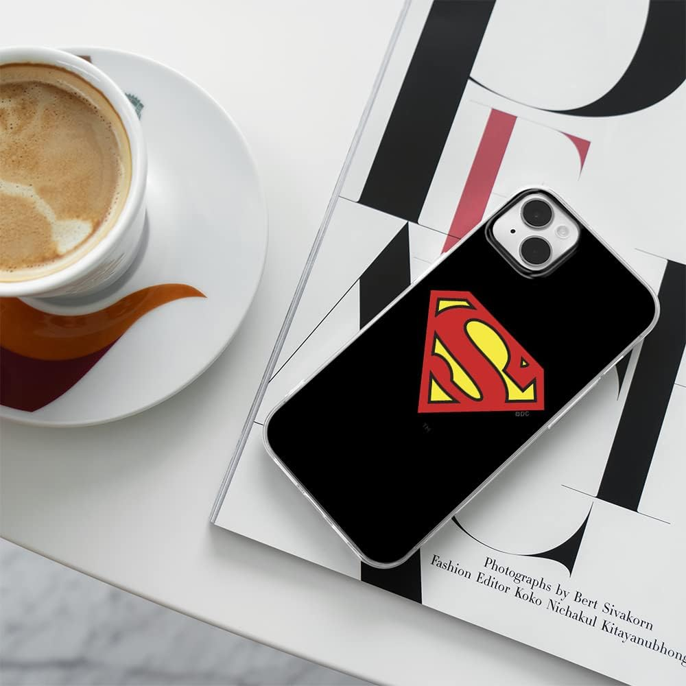 ERT Group Superman 002 Licensed TPU Phone Case for Iphone 14 Plus, Black image number 6