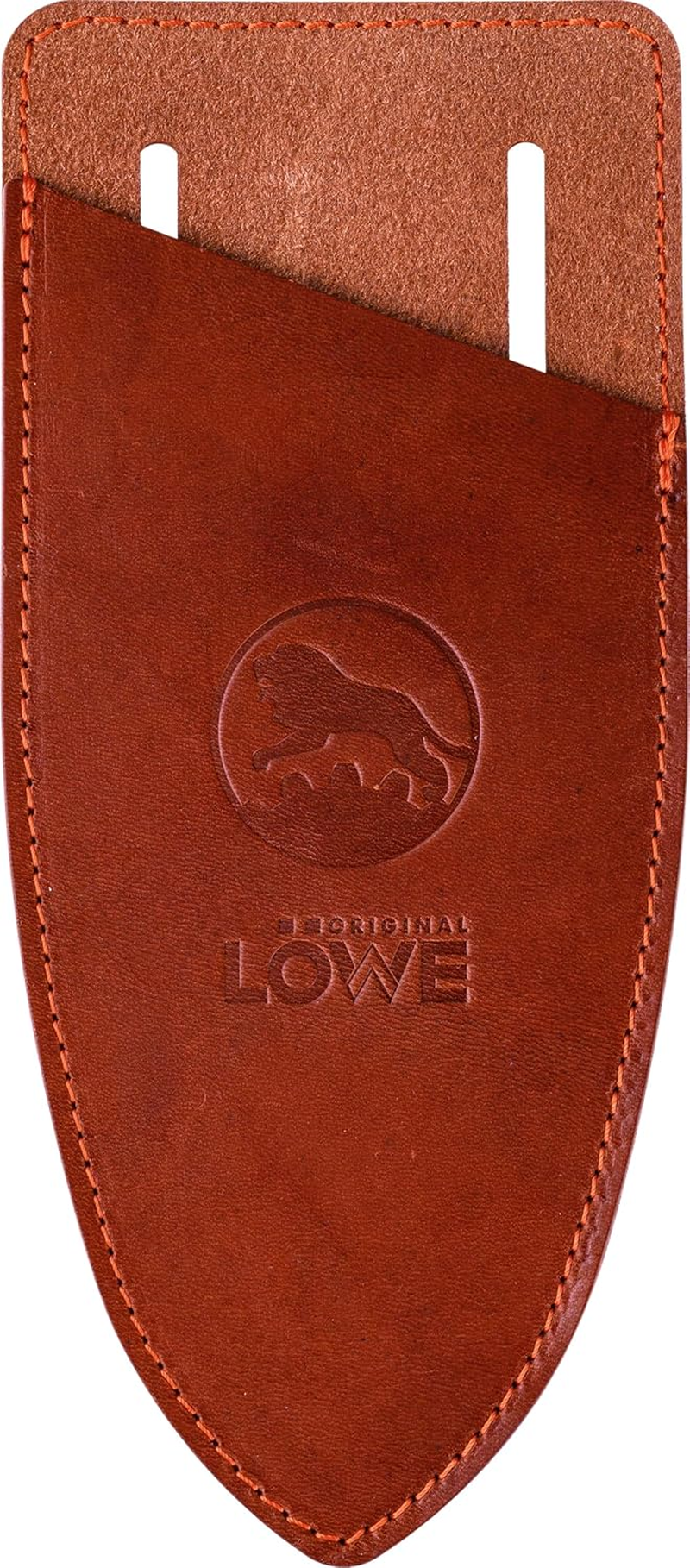 Original L&Ouml;WE Blade Guard & Holster - 9808 | Protects against Injury When Worn on the Body | Made in Germany | 100% Genuine Leather, Brown Tone, Natural Genuine Leather image number 4