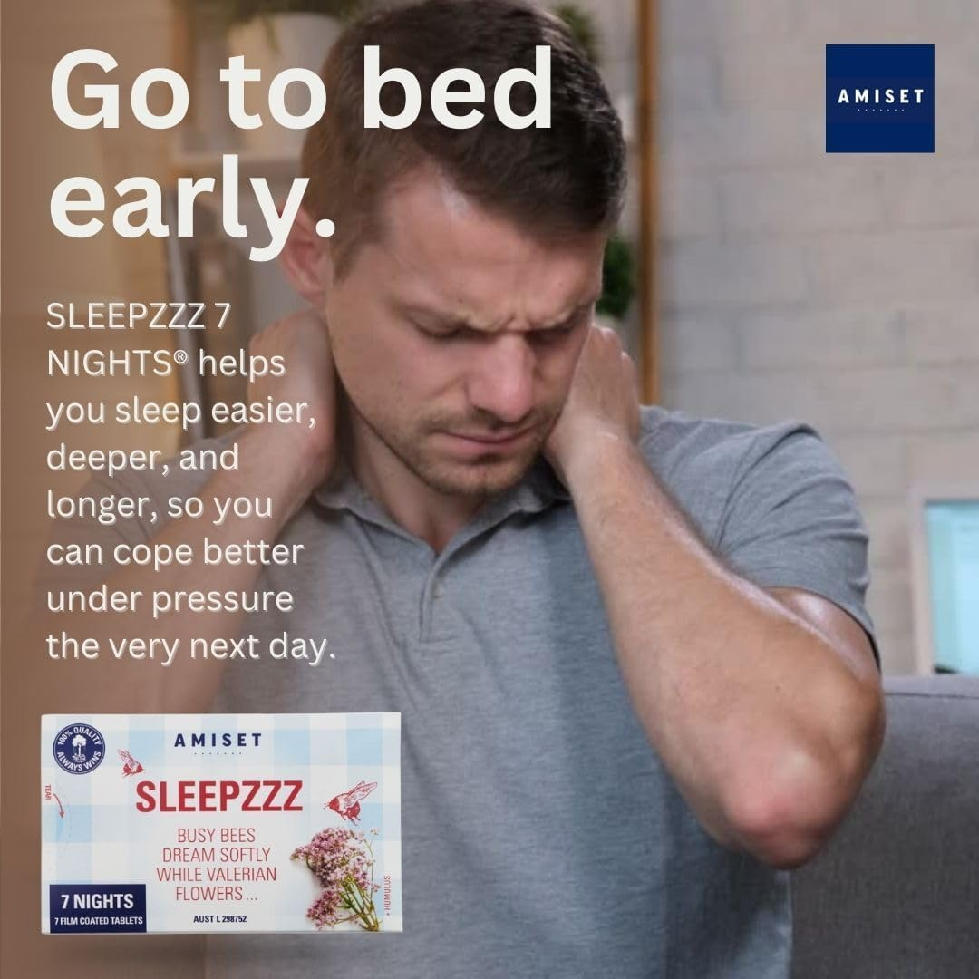 SLEEPZZZ &reg; Melatonin Free Sleep Supplement, 35 Tablets (5-Pack) - Magnesium Glycinate Alternative, Melatonin Gummies Alternative, Sleep Aid with Valerian, Hop and Gentian, Sleep Tablets for Adults