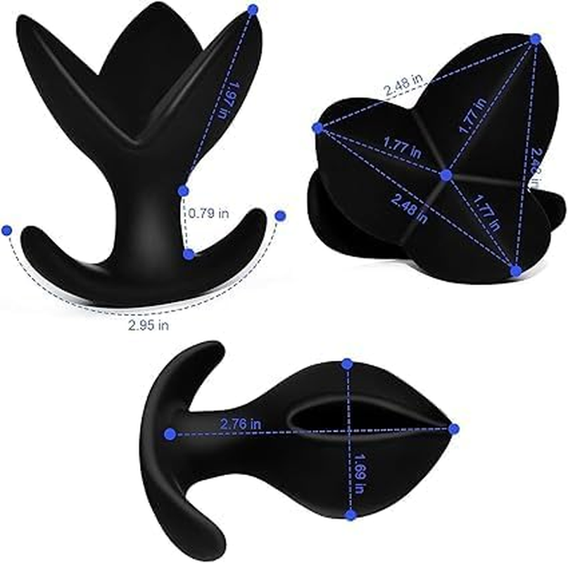 Silicone Anchor Flared Expanding Butt Plug Anchor Flared Butt Plug Dilating, Security Plug P-Spot Toys for Women Men Adult Sex Toys image number 3