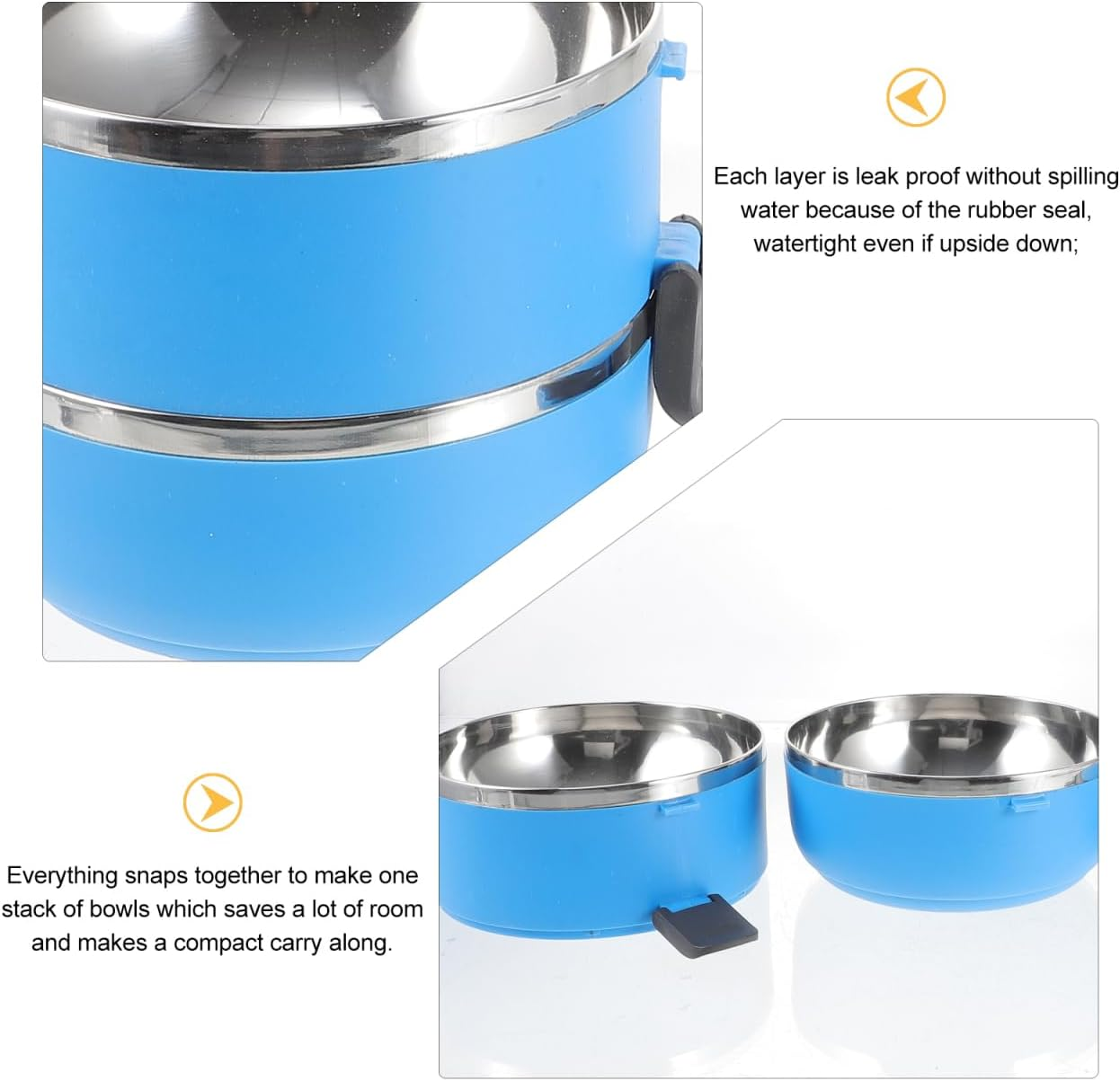 Sosoport Pet Bowl Portable Dog Bowls for on the Go Wall Feeding Bowls for Dogs Water Container Travel Dog Bowl with Lid Steel Cat and Dog Bowl Foldable Travel