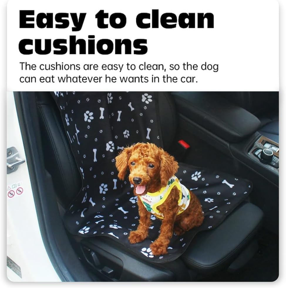TOMVAES Dog Car Front Seat Cover, Waterproof & Non-Slip Folding Pet Car Seat Protector Cover against Pet Hairs & Soiling 41.7" L X 19.4" W image number 6