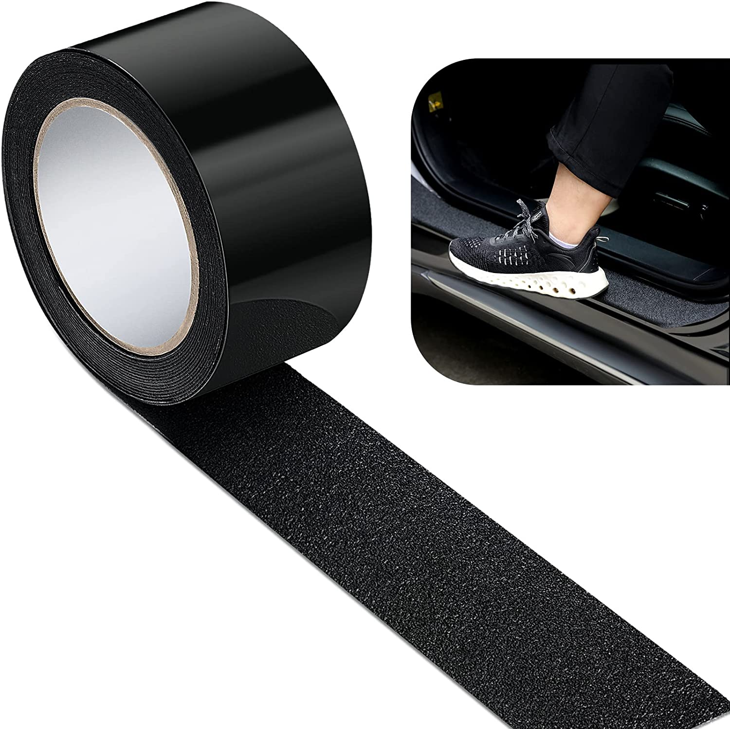 Frienda Car Door Edge Guards Door Sill Protector Automotive Entry Guard anti Collision Scuff Sill Trim Protection Strips for Most Cars Vehicles Accessories(2 Inch Wide, 16.4 Feet,Black) image number 6