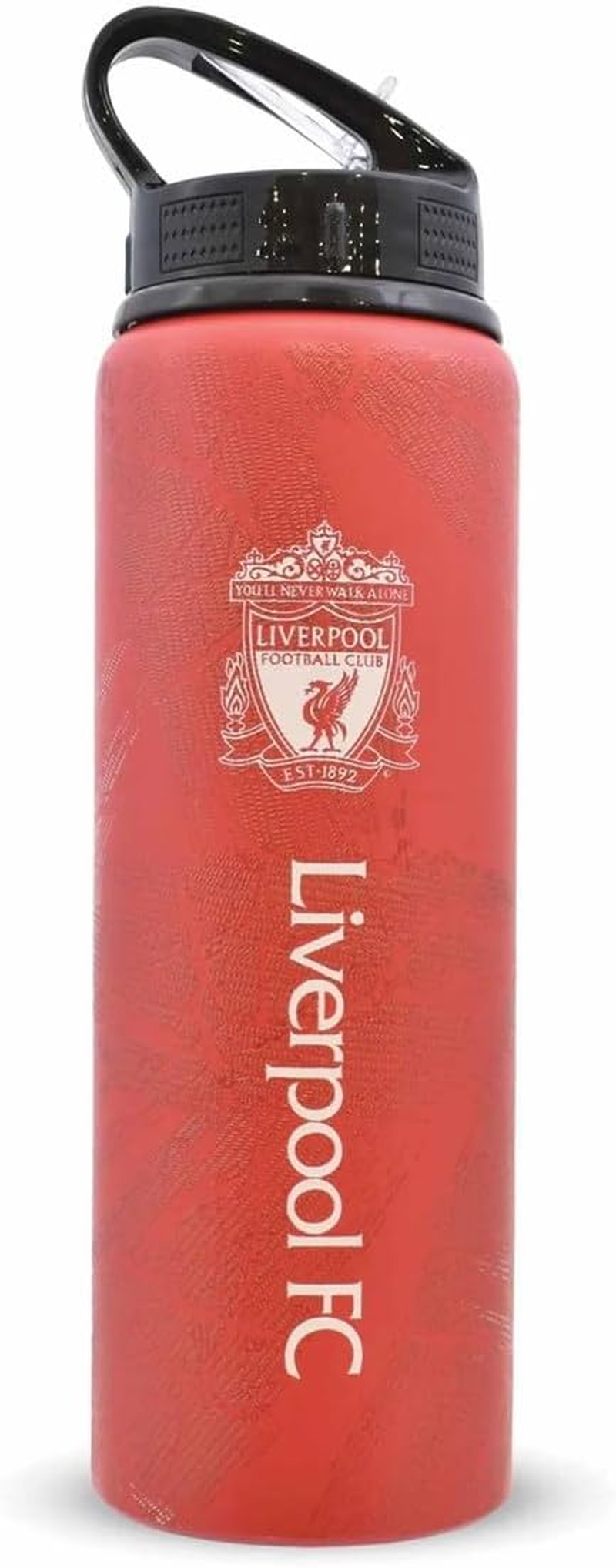 Liverpool FC Printed Aluminium Water Bottle (One Size) (Red/Black/White), Red/Black/White, One Size image number 2