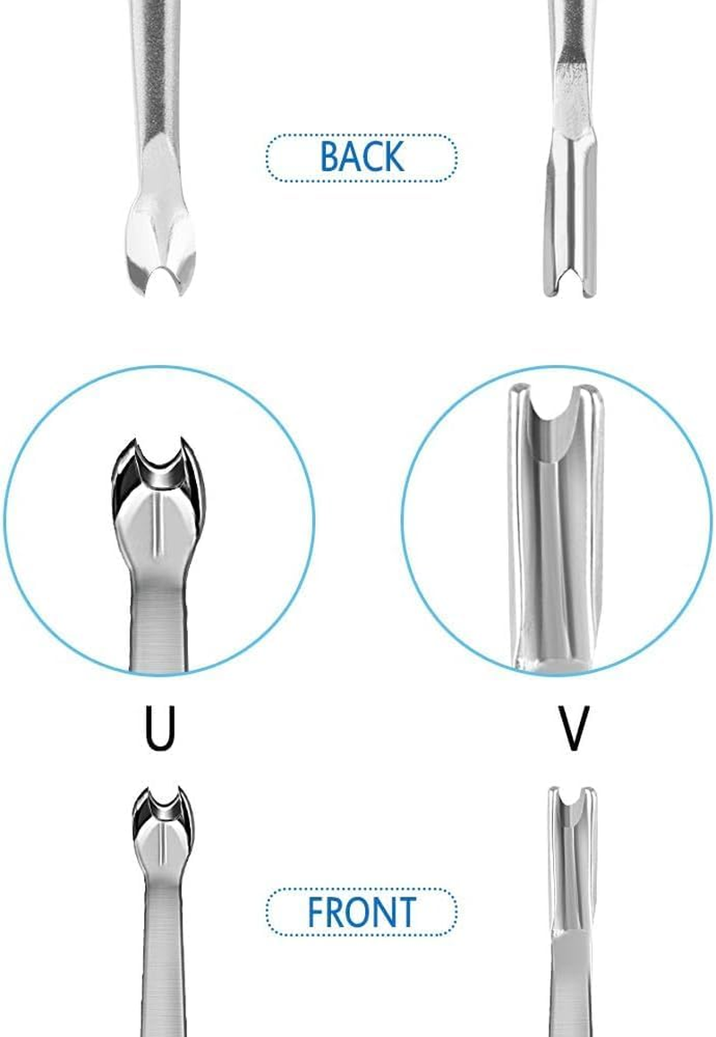 8Pcs Leather Edge Bevelers,Leather Tools Edge Beveler Durable Leather Groover Tool Stainless Steel U-Shaped V-Shaped Groover Working Hand Leather Edge Skiving Leather Tools for Crafting image number 5