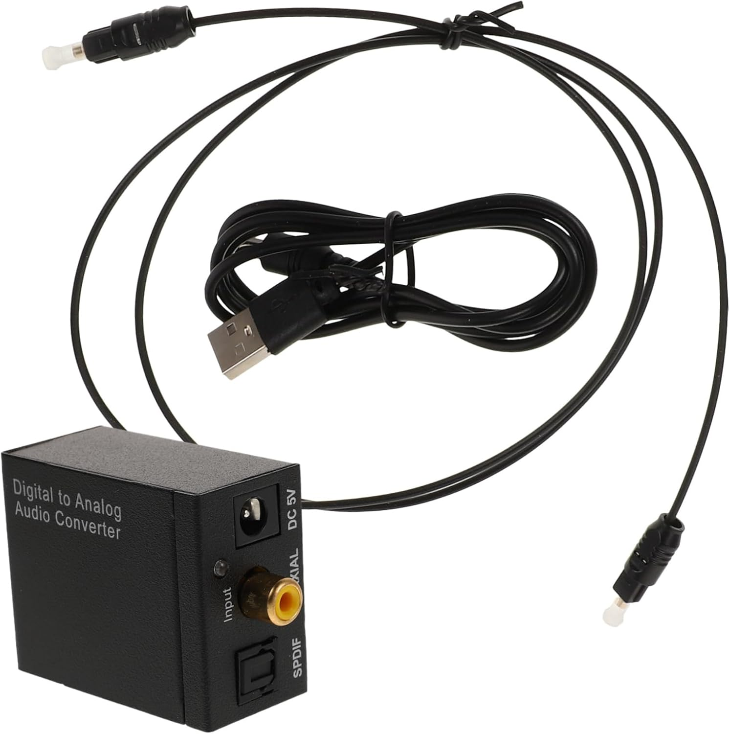 SECFOU Dac Audio Converter 3.5Mm Optical Coaxial Digital to Analog Audio Converter Adapter with 3.5Mm Jack for TV Caravan Home Cinema Systems Compact Design Easy Installation image number 6