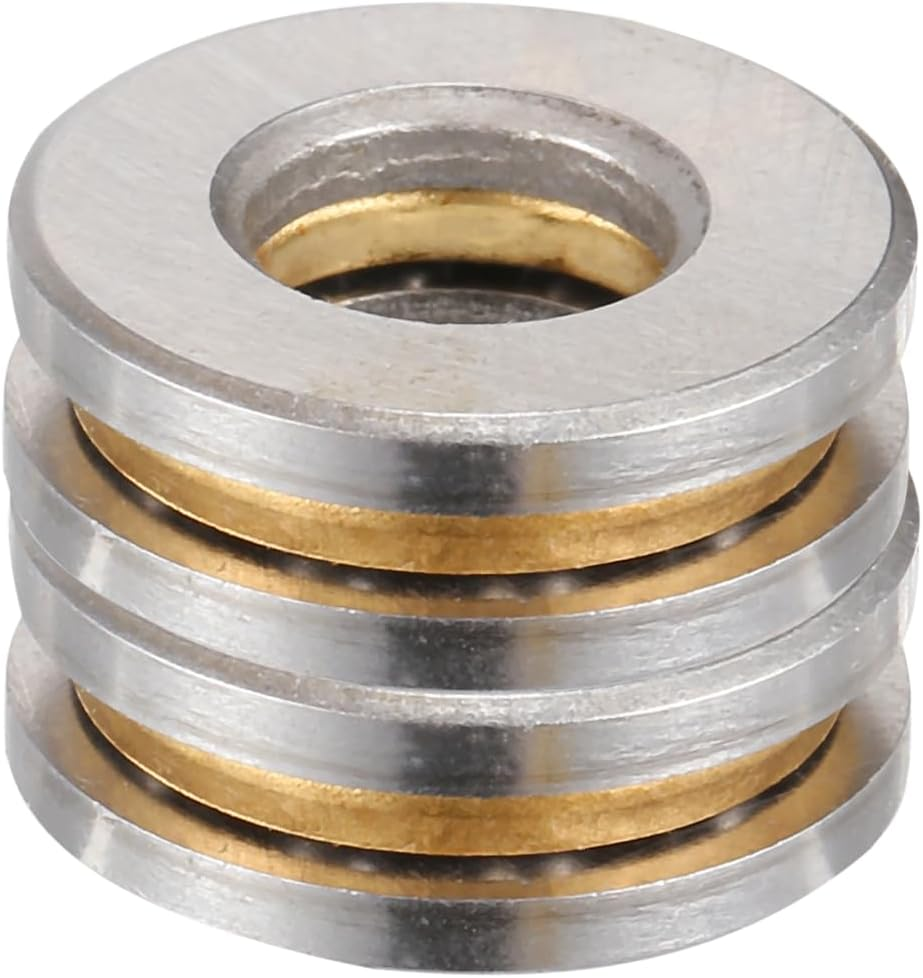 X AUTOHAUX F9-20M Thrust Ball Bearing 9X20X7Mm Single Row Roller with Washers Gold Tone - Pack of 2 image number 3