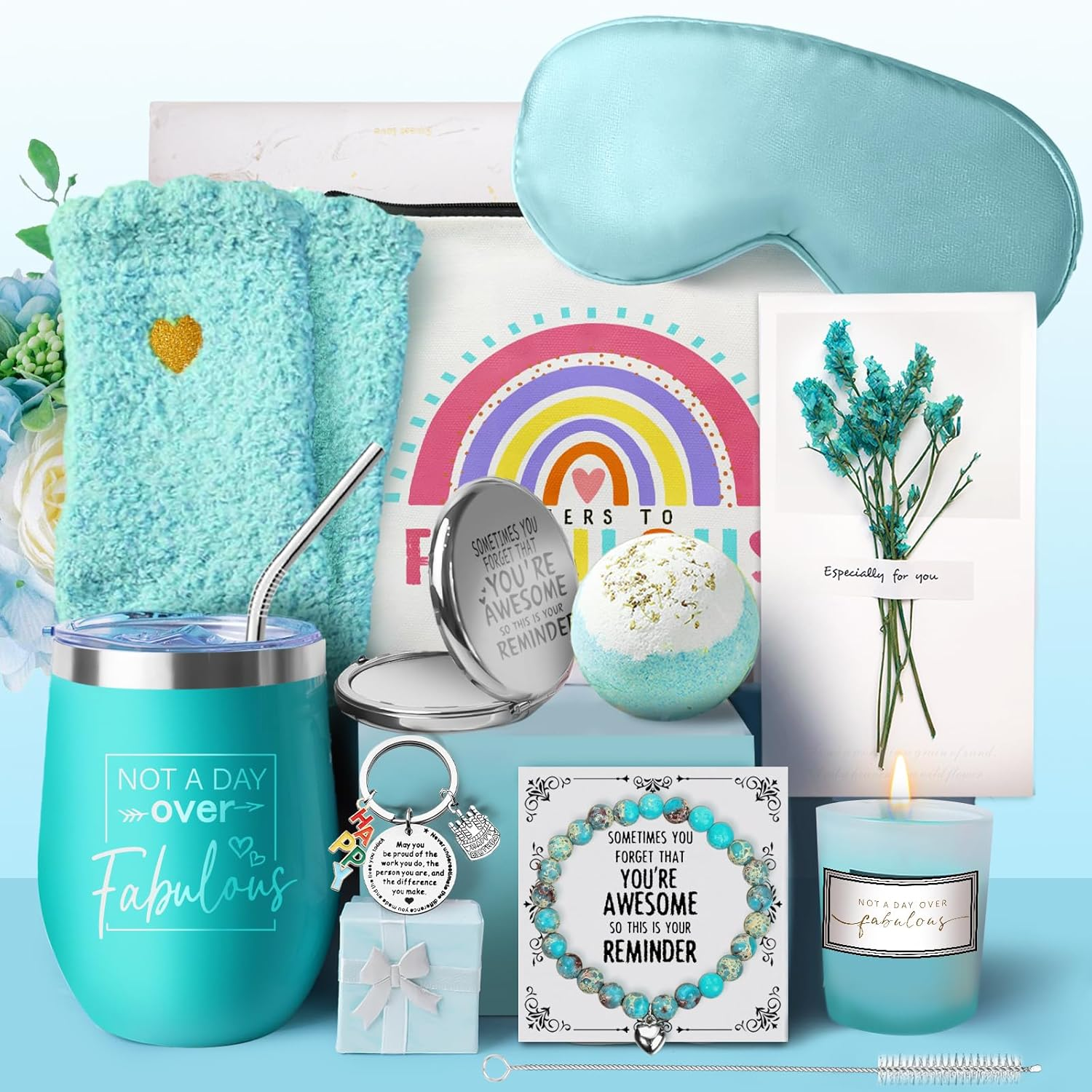 Birthday Pamper Gift Set for Women, Self Care Package with Relaxation Spa Bath Hamper, Christmas Gift for Mom, Sister, Best Friend, Wife, Daughter, Grandaughter, Coworker, Women Who Have Everything image number 3