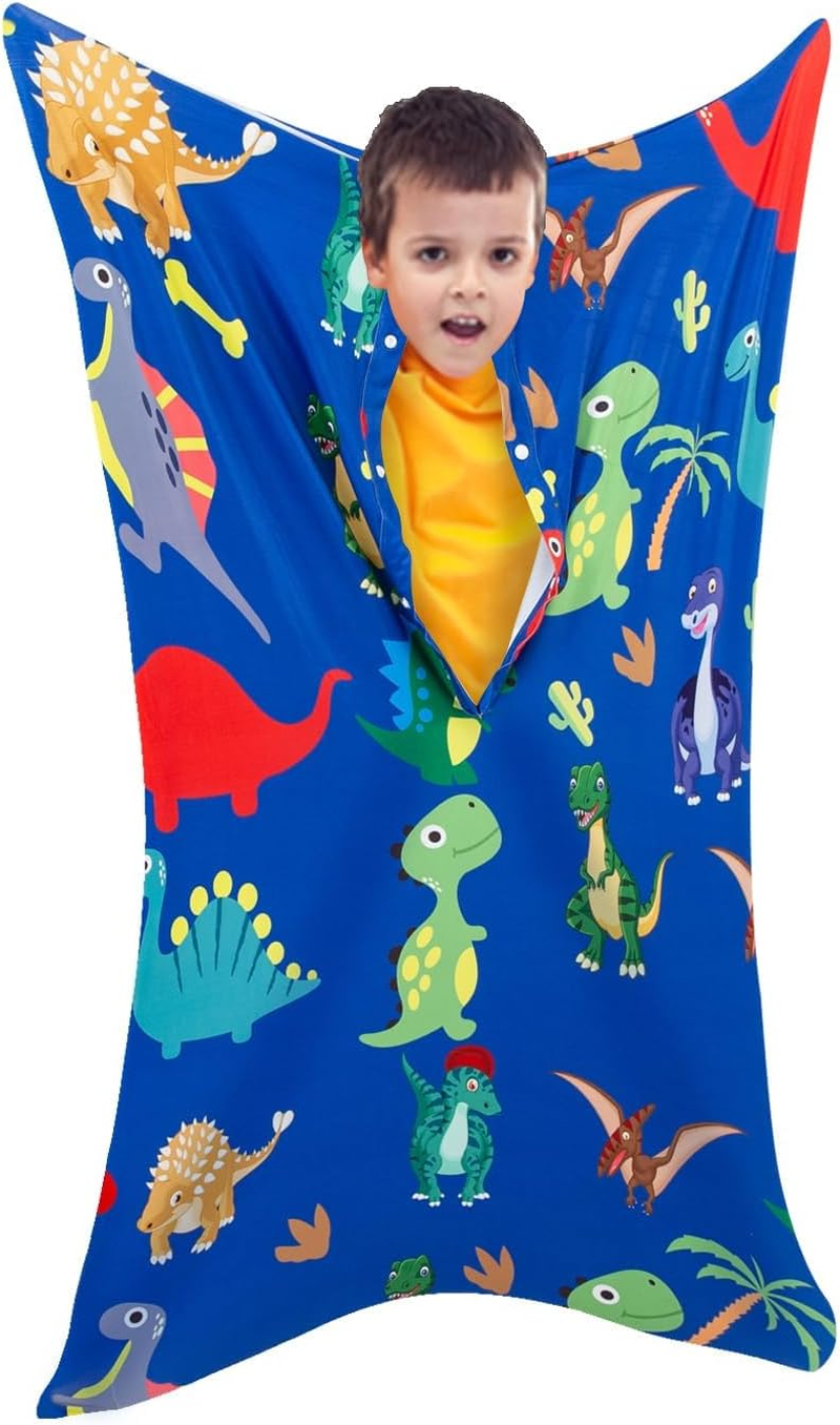Sensory Body Sock for Kids, Full Body Sock Wrap for Autistic Children to Relieve Stress, Relaxing Sensory Sack for Kids Sensory Processing Disorder for Kids 3-5 image number 5