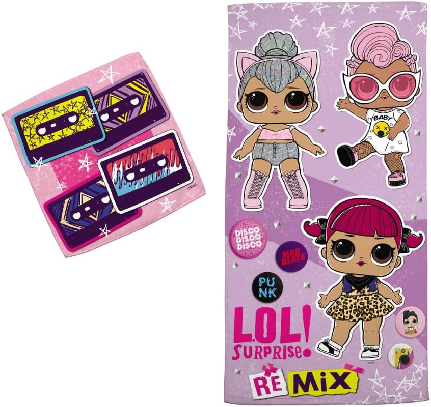 Franco Paw Patrol Girls Kids Bath/Pool/Beach Soft Absorbent Cotton Terry Towel with Washcloth 2 Piece Set, 50 in X 25 In