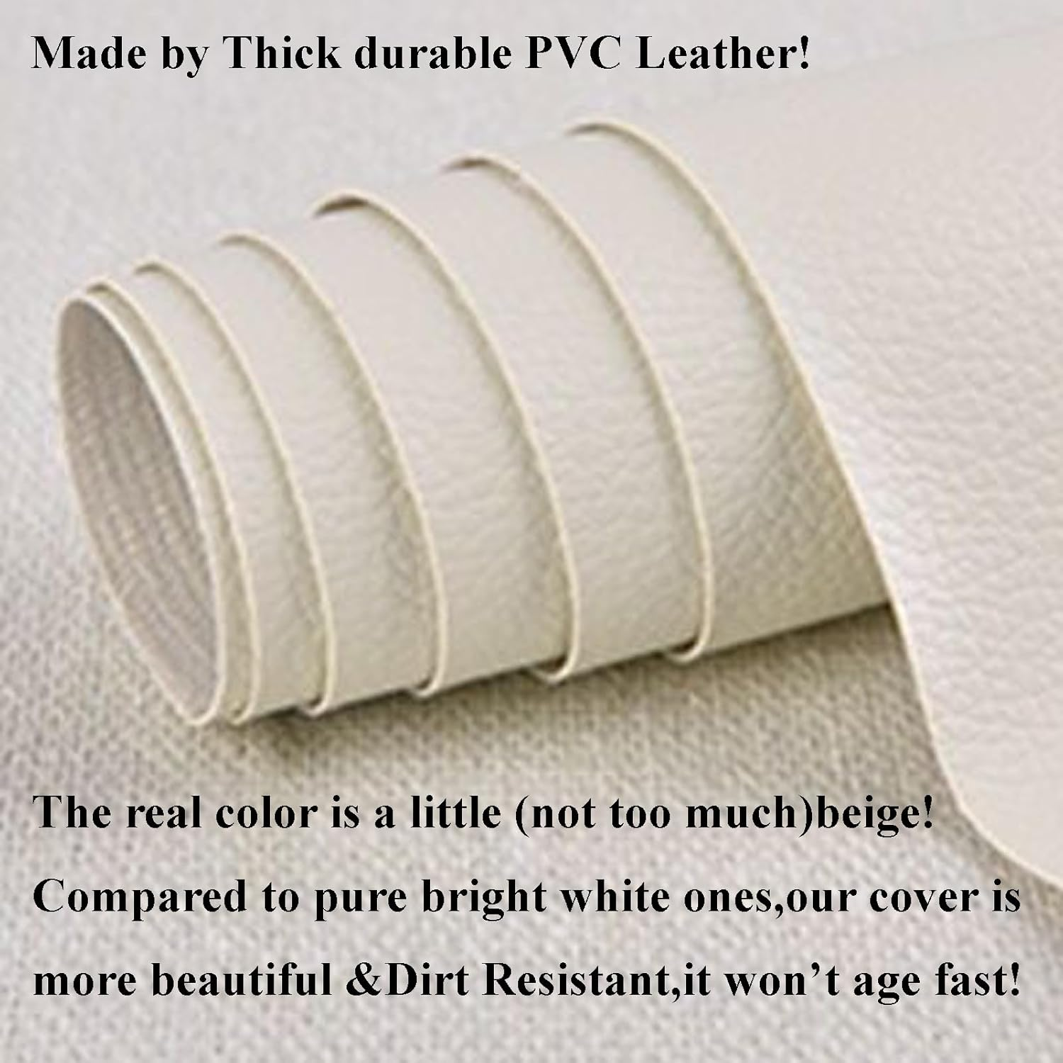 14 Inch Spare Tire Cover,White PVC Wheel Cover for Boat Camper Caravan RV Van SUV Sport Travel Trailer Tyre Diameter 24/ -27'' 60Cm~69Cm,175/80R13 Compatible with Suzuki Jimny 205/70R15 image number 1