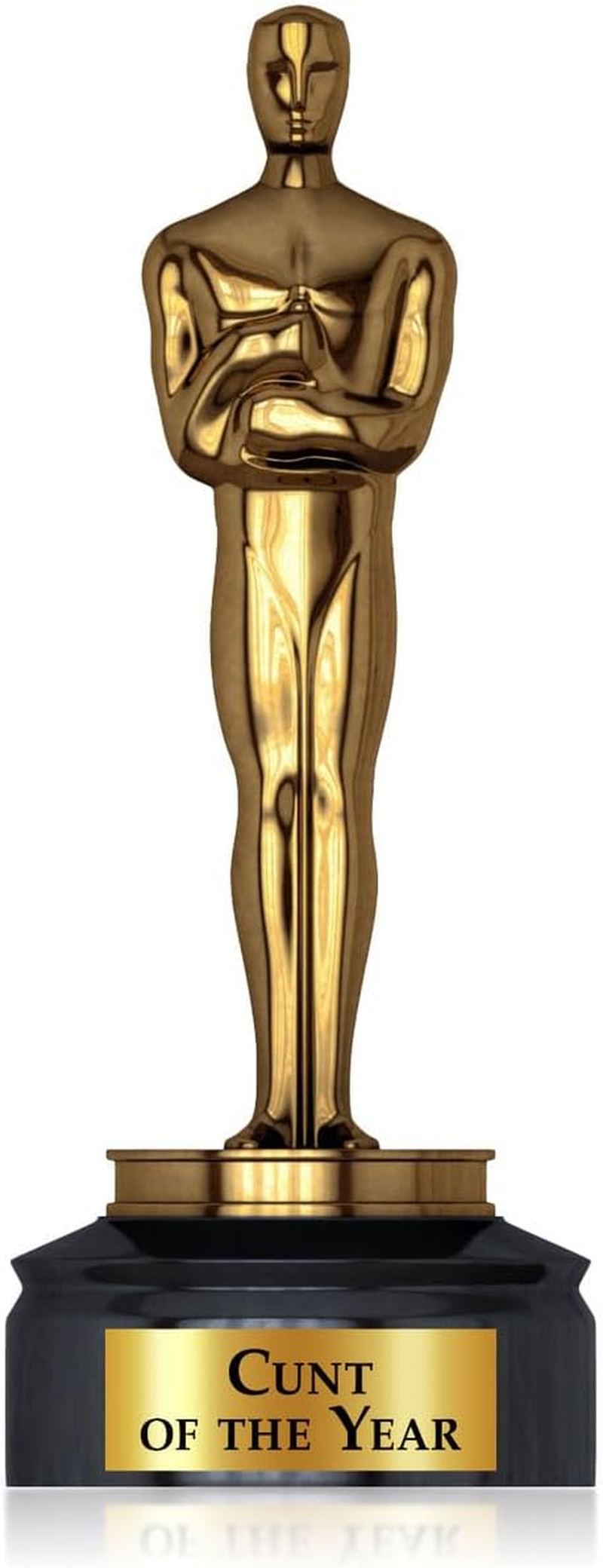The C of the Year Trophy &ndash; Gold Joke Award &ndash; Funny Mates, Personalised Aussie Banter Trophy