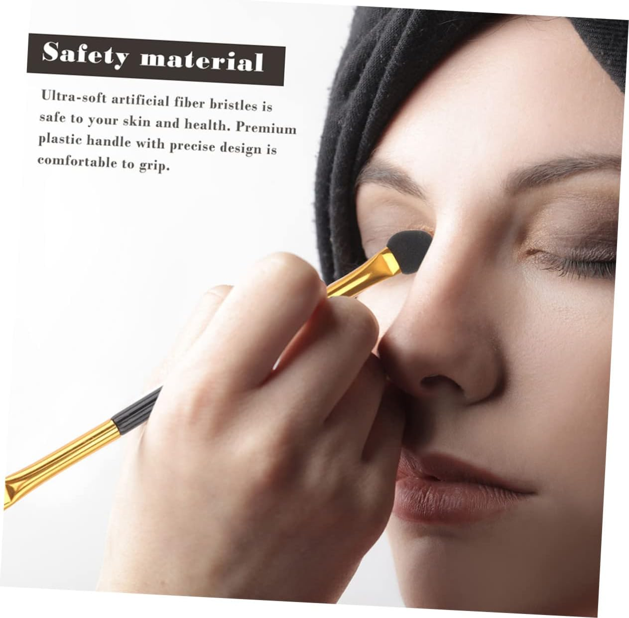 ARTSEWPLY 20Pcs Double-Ended Eyeshadow Brush Makeup Brush Set Professional for Women Eye Shadow Application and Beauty Supply image number 6