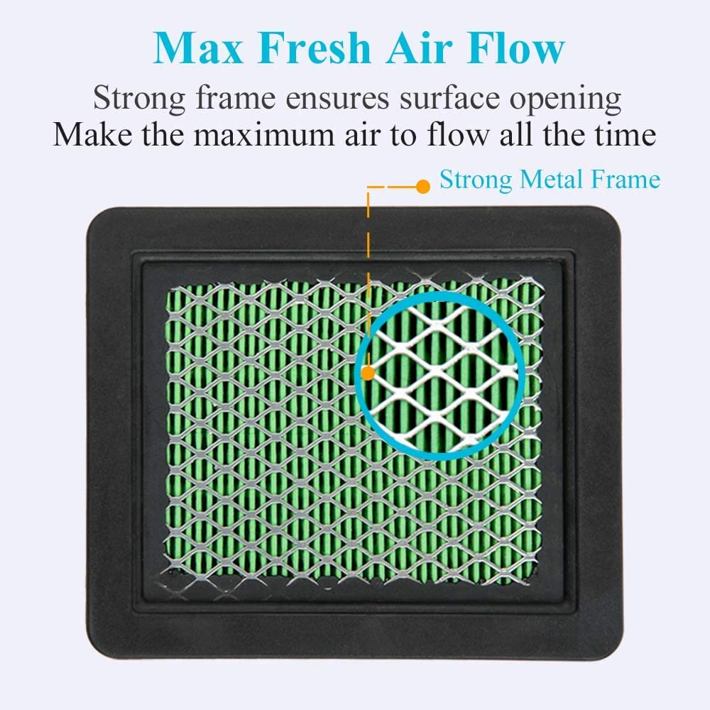 HOODELL 5 Pack 17211-Zl8-023 Air Filter, Compatible for Honda Gcv160 Gcv190, Husqvarna 7021P, Premium Lawn Mower Air Cleaner Element image number 4