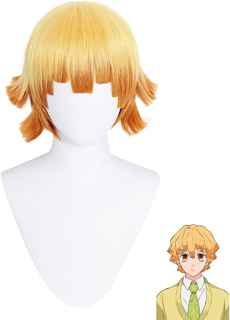 Anime Cosplay Wigs for Women Blond Synthetic Wig with 2 Ponytails Halloween Costume Party Cosplay Wig