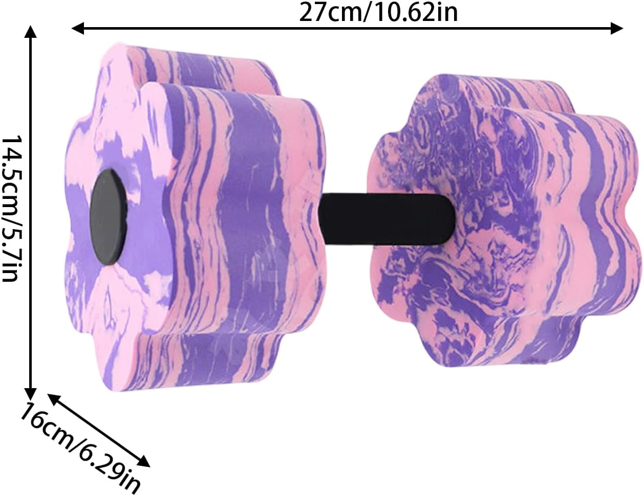 Fitness Barbells for Water - Lightweight Exercise Dumbbells | Reusable Training Supplies, Portable Workouts Equipment for Men, Women image number 3