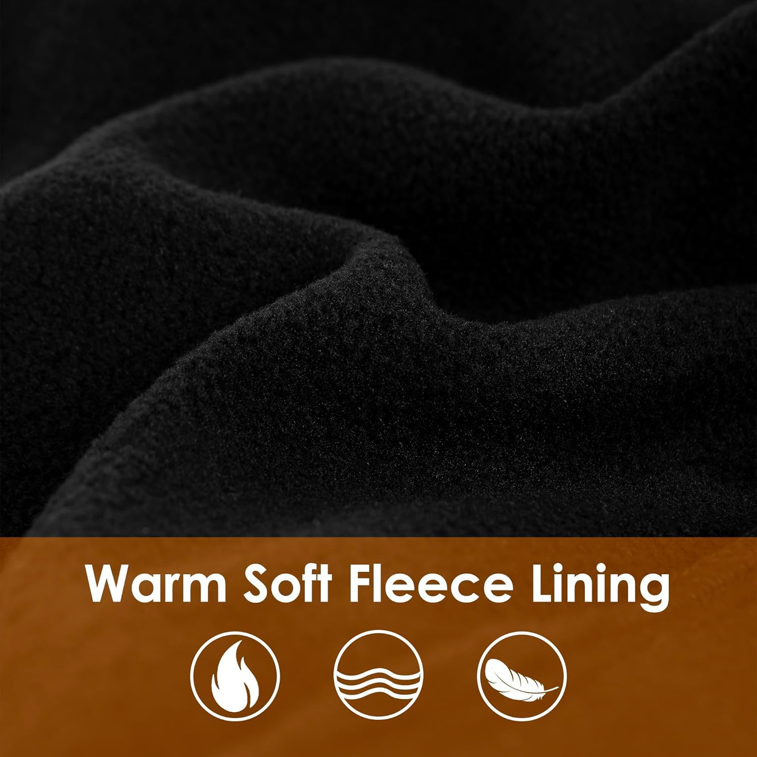 ZANZER Balaclava Ski Mask Fleece Lining Windproof Warm Adjustable Thermal Winter Cold Weather Face Mask for Men Women Black image number 4