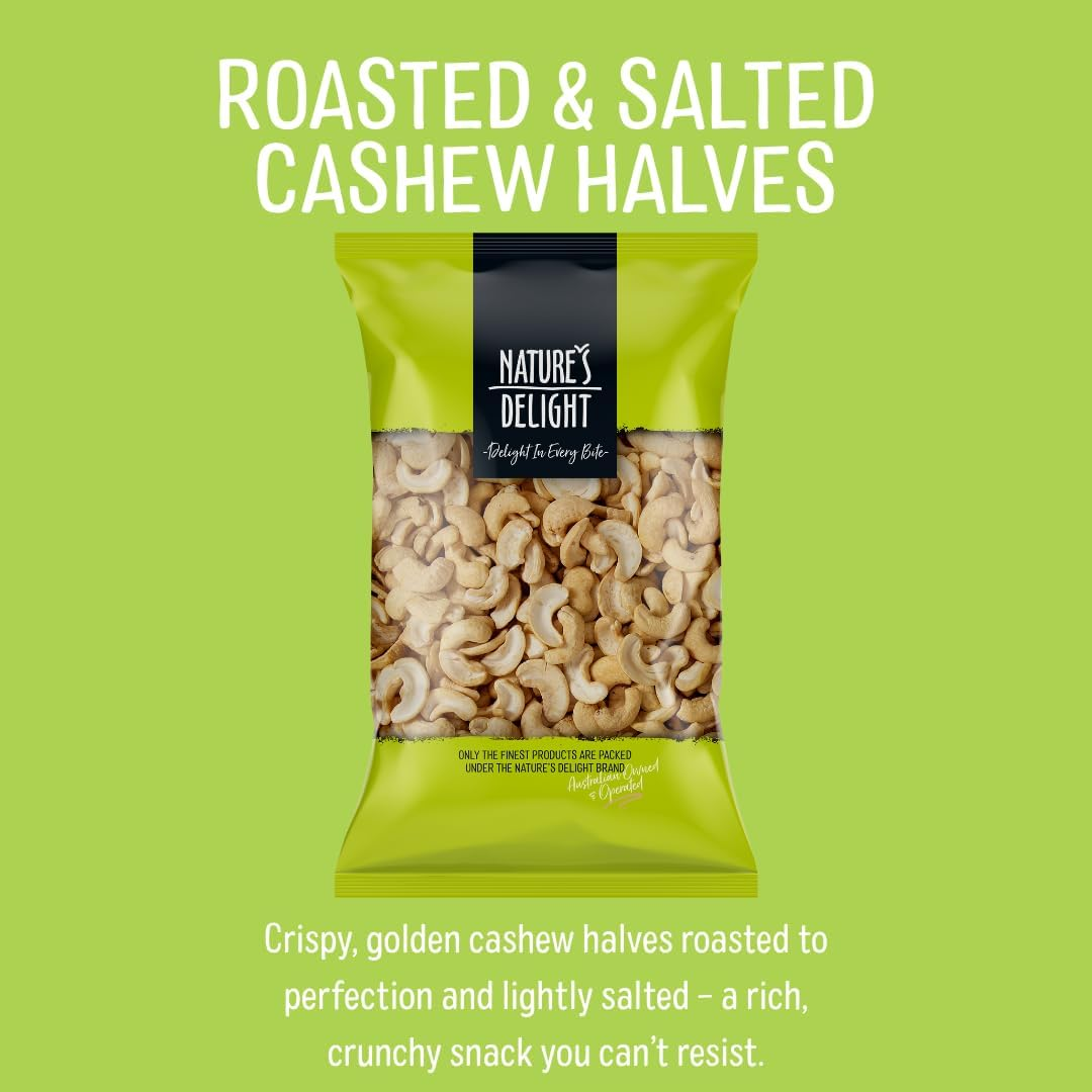 Natures Delight Salted Premium Cashews Halves 400 G image number 3