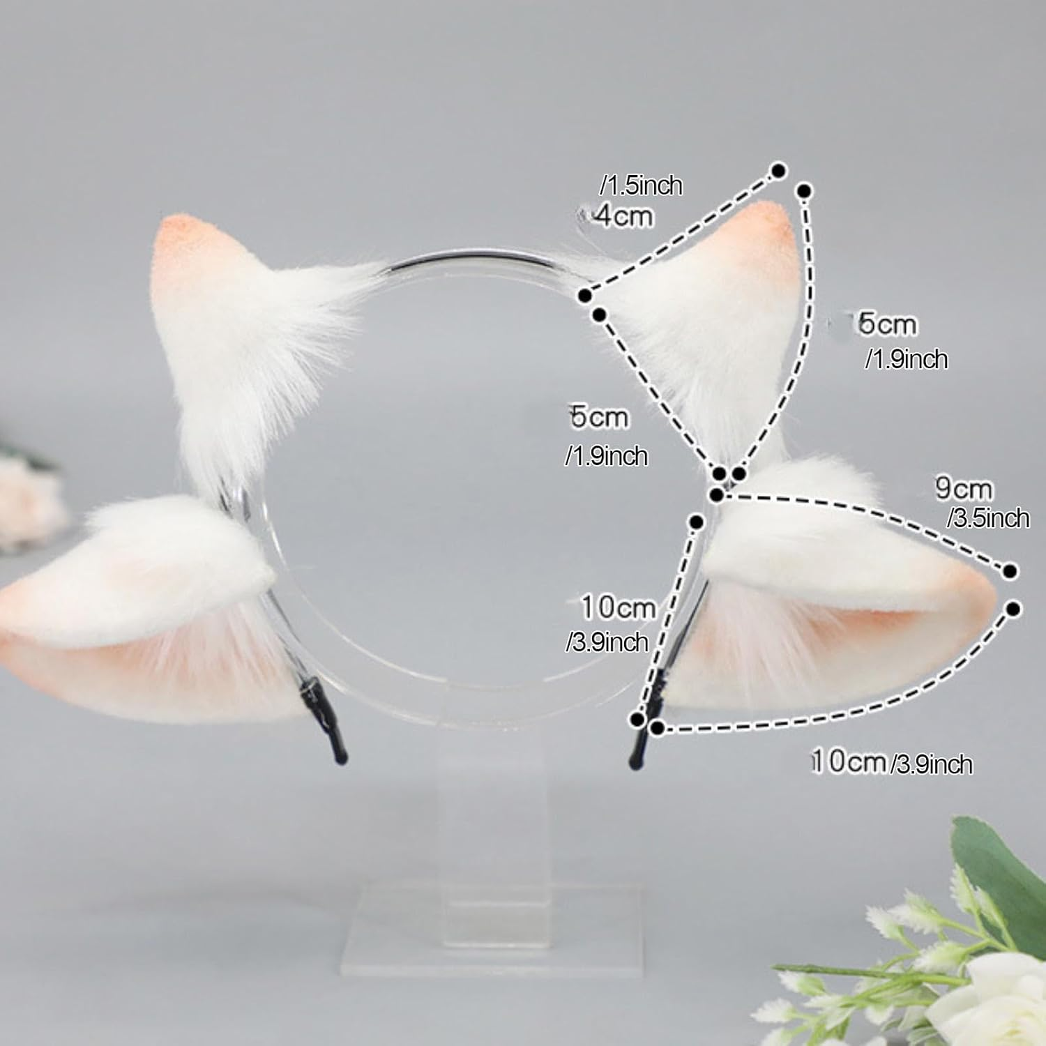 Generic Lamb Ear Headband Headdress for Halloween Animal Themed Parties image number 2