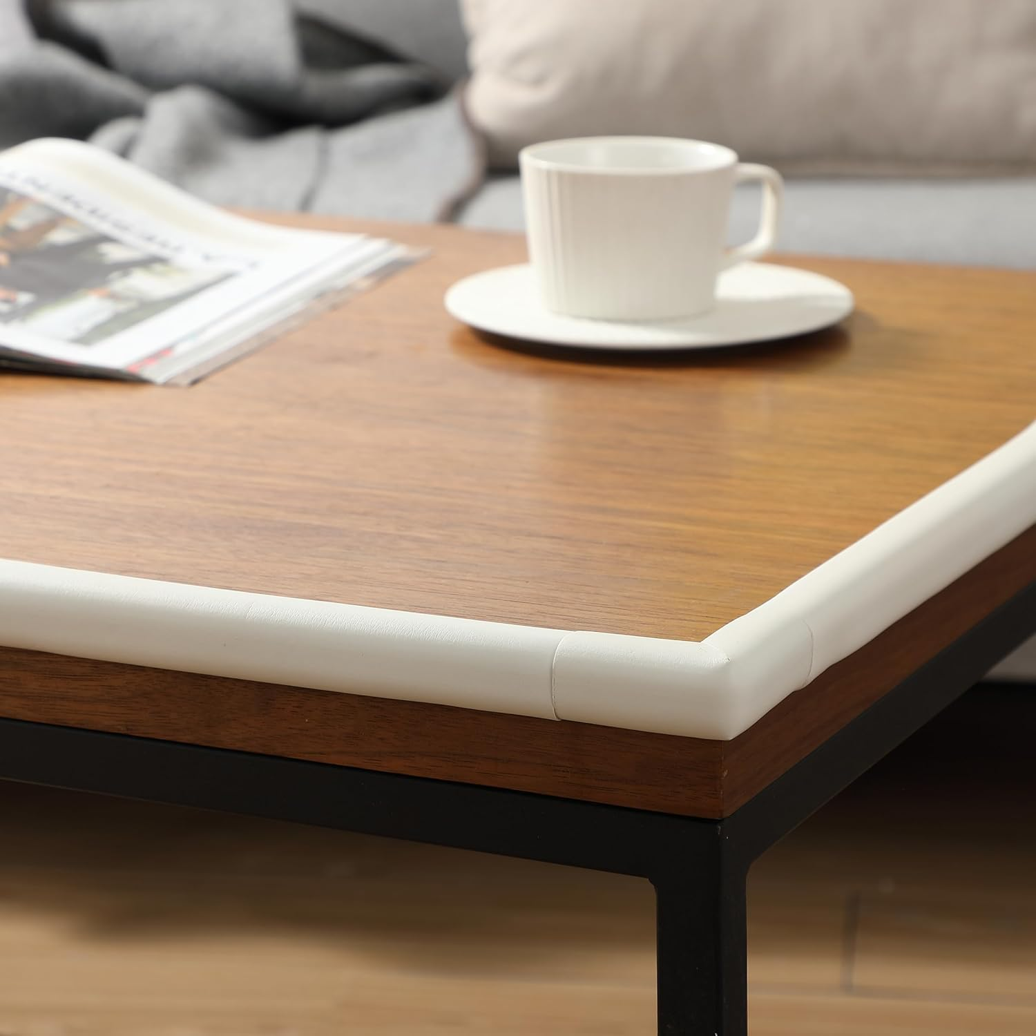 17.4Ft Furniture Edge and Corner Guards, 16.5Ft Edge 4 Corners Baby Proofing Edge Corner Guards, Adhesive Protective Foam Cushion Non Toxic Childsafe Corners Proofing Set for Stair Countertop image number 2