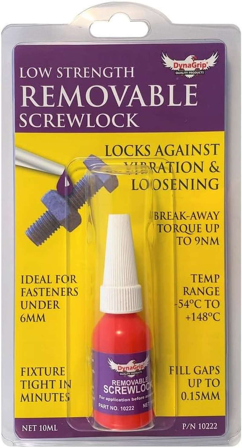 Dynagrip Low Strength Removable Screwlock 10 Ml Purple Anaerobic