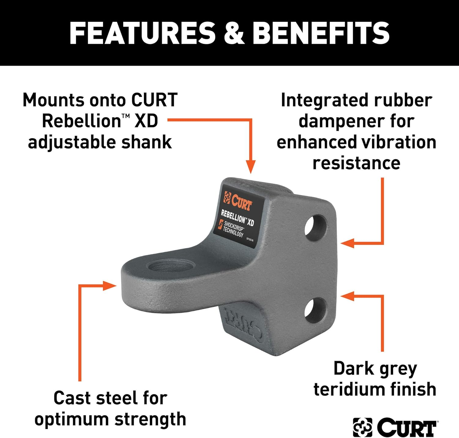 CURT 45940 Replacement Rebellion XD Tongue Attachment image number 2
