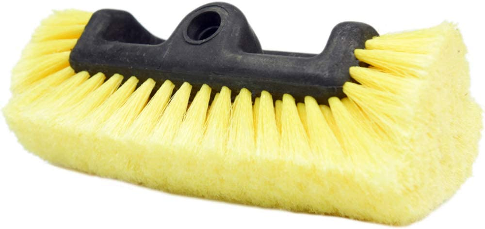 CARCAREZ 10" Car Wash Brush with Soft Bristle for Auto RV Truck Boat Camper Exterior Washing Cleaning, Yellow