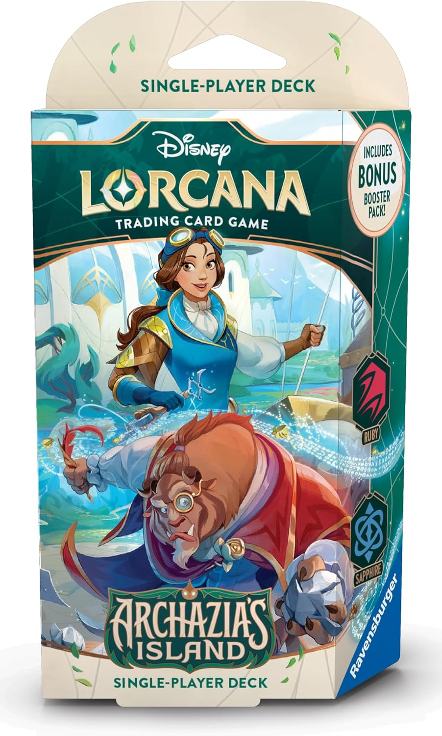 Disney Lorcana S7 Archazia'S Island Single-Player Deck: Ruby & Sapphire (Solid)