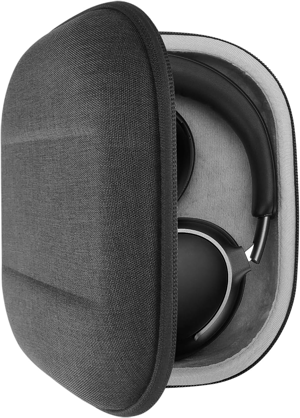 Geekria Shield Headphones Case Compatible with Bose QC Ultra II, QC Ultra/45 II/35 II Gaming Headset, Replacement Hard Shell Travel Carrying Bag with Cable Storage (Dark Grey)