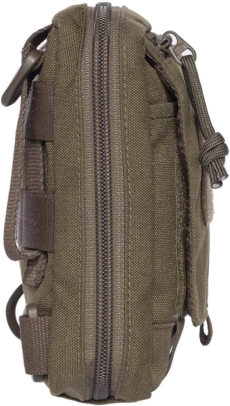 Tasmanian Tiger TT EDC Pouch Molle Compatible Backpack Organiser Additional Bag for Tools and Medic First Aid Set with Patch Surface 20.5 X 16.5 Cm - Olive image number 4