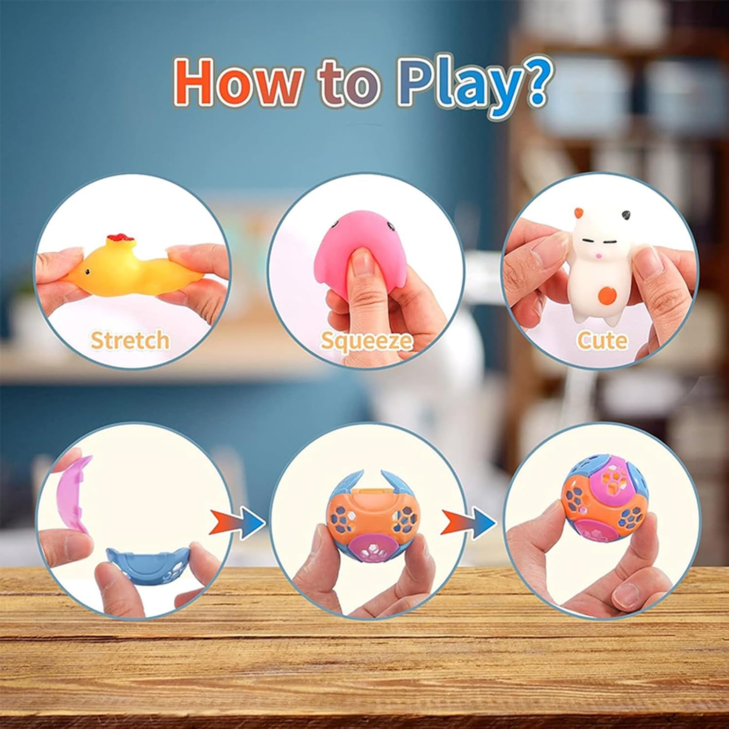 46 PCS Party Favours for Kids Prizes Box Toys, Fidget Toys Goodie Bags Stuffers for Classroom Reward Prizes, Push Pops Toys, Carnival Prizes Birthday Christmas Gifts for Kids 3-5 6-8 8-12 image number 5