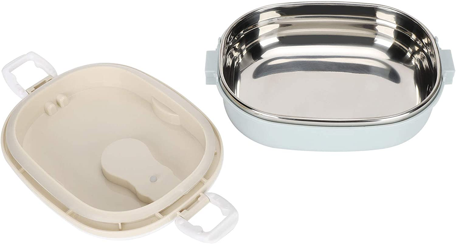 Lunch Box 900Ml, 1 Layer Thermal Insulated Hot Food Lunch Containers Portable 304 Stainless Steel Bento Lunch Box Cold and Hot Food Storage for School Office Outdoor Travel (Monolayer) image number 6