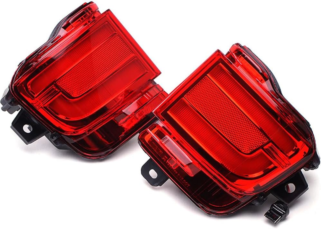 2PCS LED Rear Bumper Reflector Lights Rear Fog Lamp Assembly for Land Cruiser LC200 2016-2018