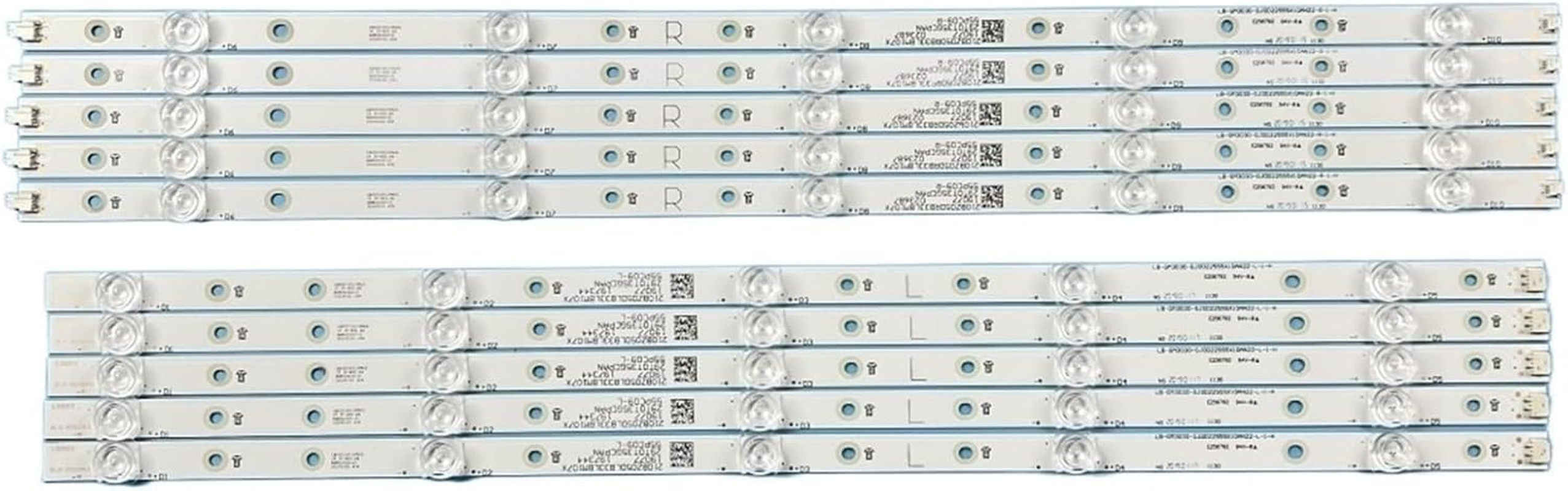 LOTOAK LED Backlight Strip 5+5 Lamp Compatible with 55"TV 55PUS6754 LB-GM3030-GJ0D22555X10AN22-R 55Pus7304/12 55Pus6704 55PUS7394 55PUS7504 image number 2