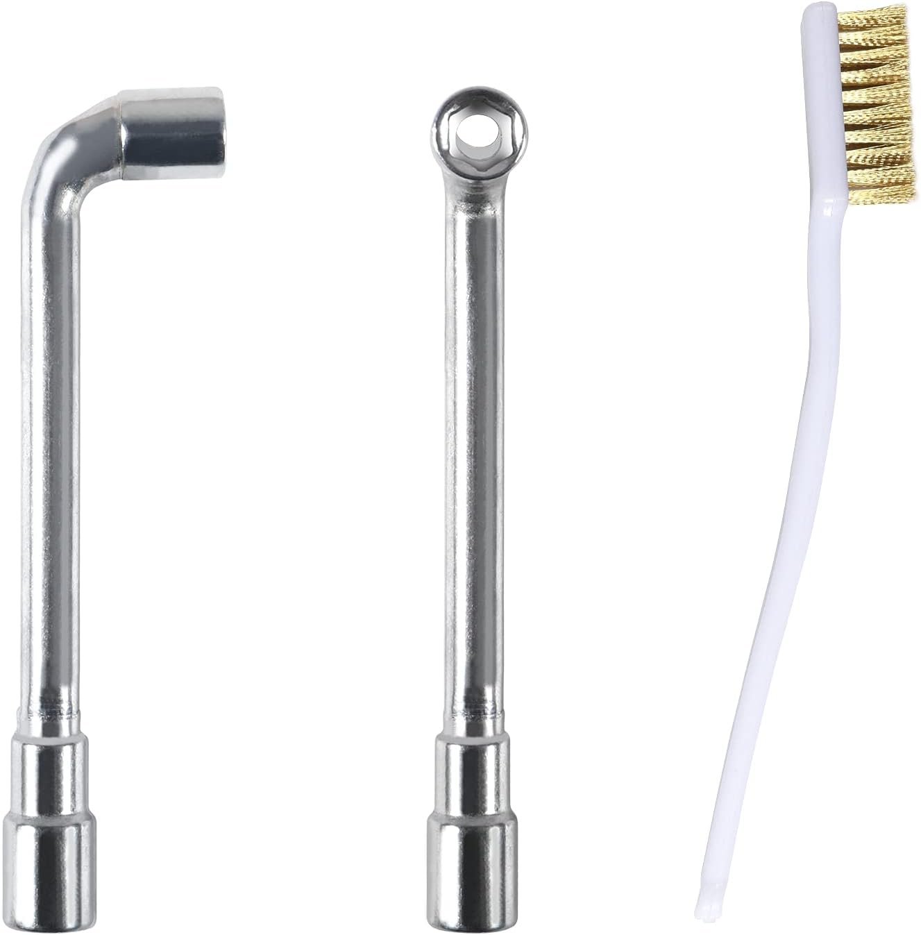 ATNSINC 6Mm 7Mm L-Shaped Hexagonal Wrench Tool for Fixed Mk8 Ender 3 for E3D Brass Nozzle Included Copper Wire Toothbrush 3D Printer Accessories (B)