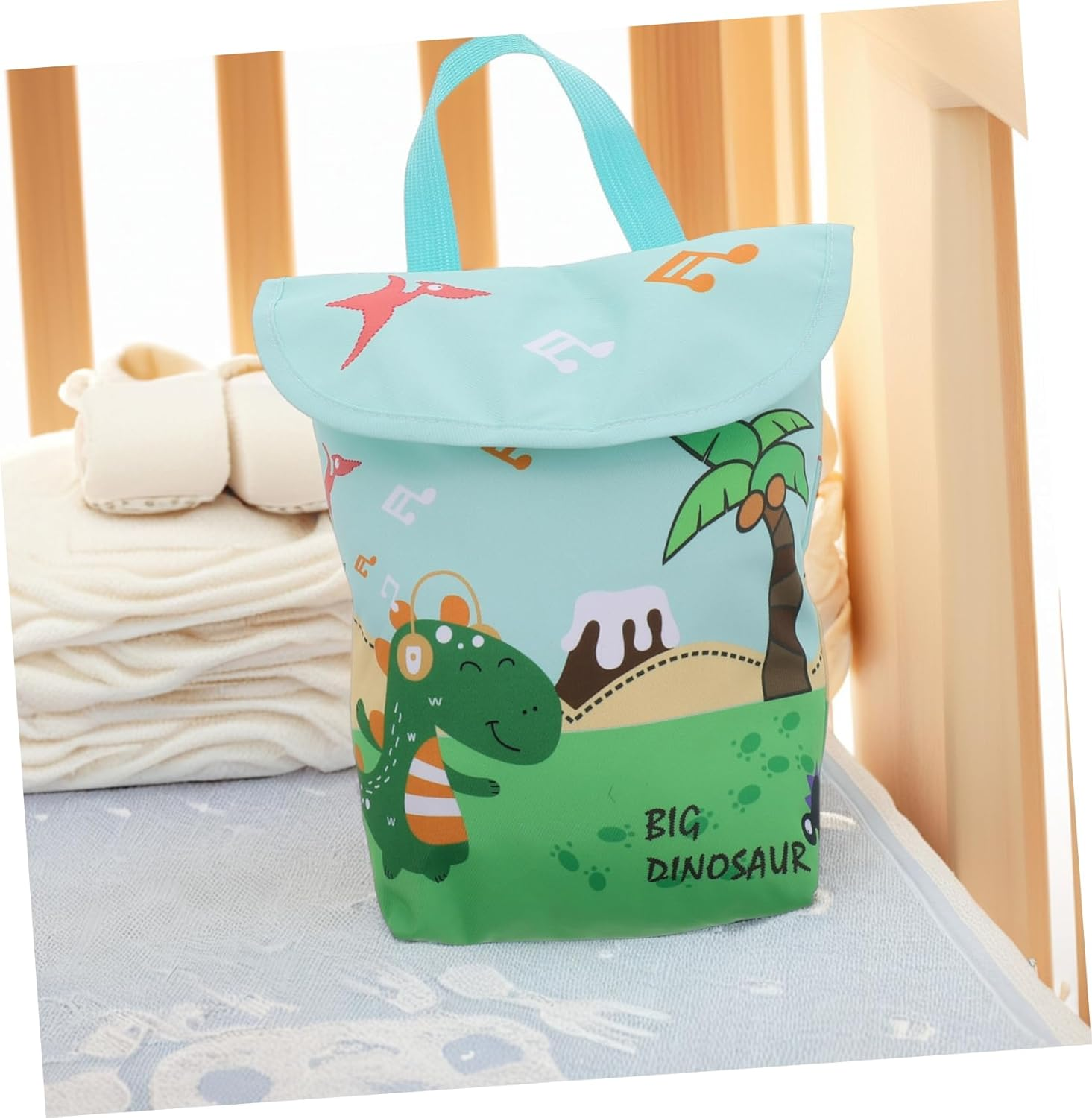 Portable Diaper Bag Pouch Travel Organizer for Boys Daycare Wet Clothes Storage Bag Convenient Diaper Pouch image number 4