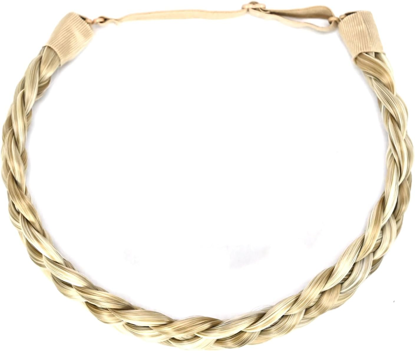 TOECWEGR 5 Strands Synthetic Hair Braided Headband Hairpiece Classic Chunky Wide Plaited Braids Elasticmulti Color Headband Ladies Beauty Hair Accessories - 1522 image number 3